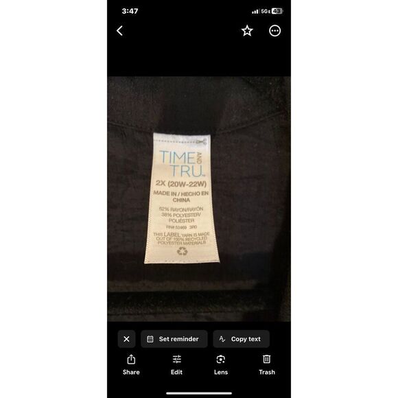 Time and tru women’s plus size, cover-up, long sleeve size 2X - Picture 4 of 4